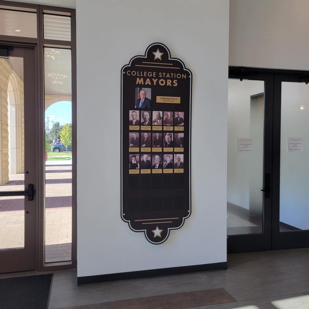 ACM with Acrylic Photo Holders